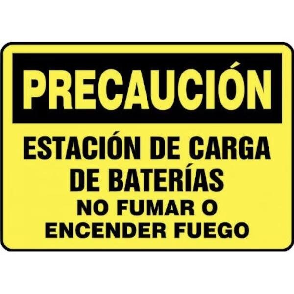 Accuform OSHA CAUTION Safety Sign BATTERY SHMELC641VS SHMELC641VS - main